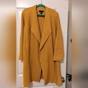 Tahari Mustard Duster jacket